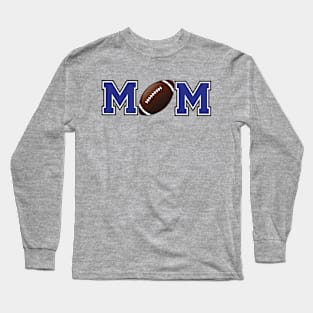 Football Mom Blue Long Sleeve T-Shirt